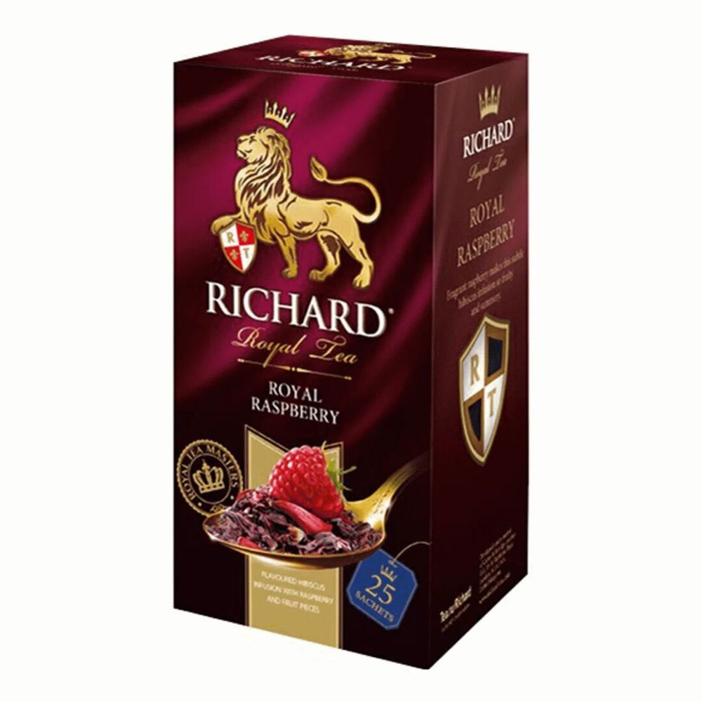 Чай Richard "Royal Raspberry" фруктово-травяной, ароматизированный, 1.5г х 25пак, 37.5г