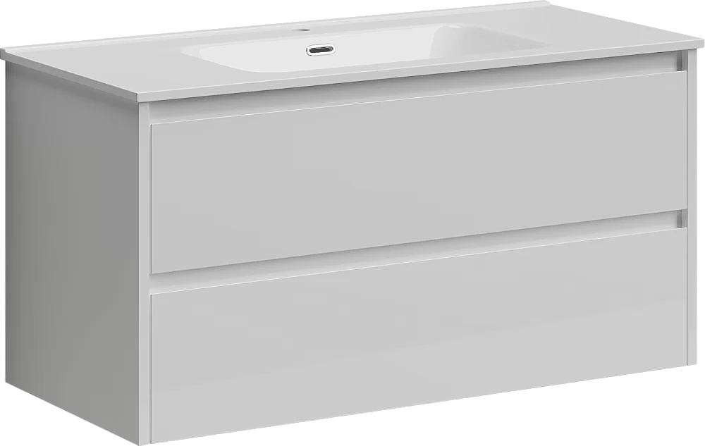 Тумба с раковиной Sancos Libra LB100W белый глянец
