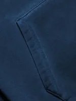 Худи Hardlunch garment dye синий