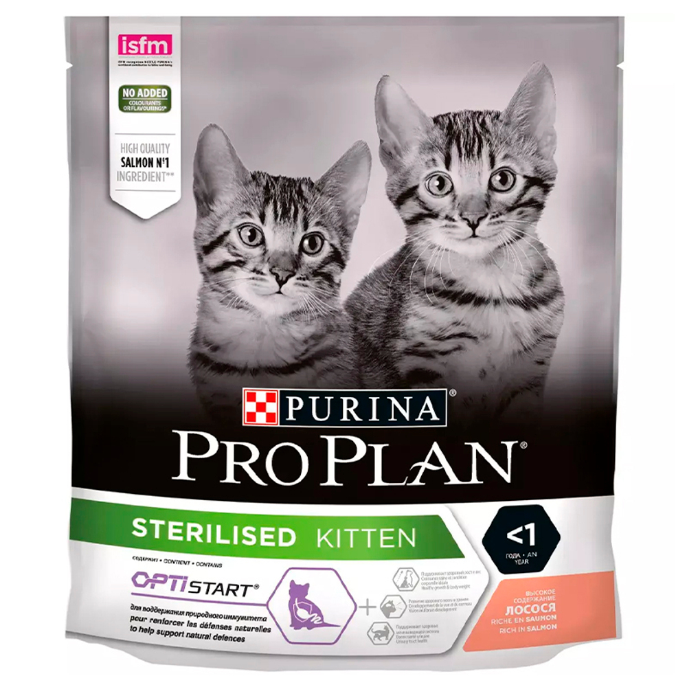 ProPlan Sterilised Kitten 400г. для стерилизованных котят с лососем ПроПлан