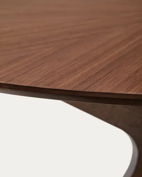 Стол Naanim Ø120 см из орехового шпона