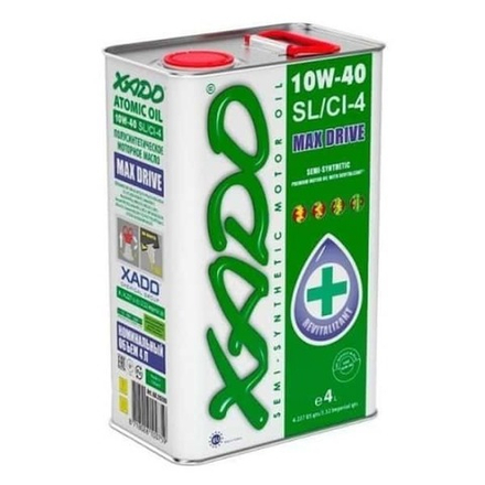 Моторное масло XADO 10w40 SL/CI-4 4л полусинтетика
