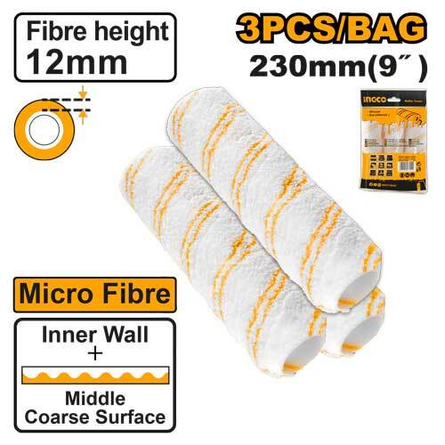 Набор роликов для валика 230 мм 3 шт INGCO HRC56091203