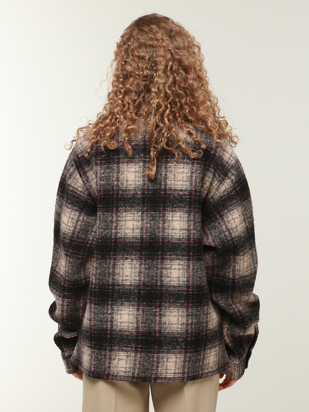 Рубашка Wool Plaid Zip