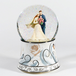 Свадебный стеклянный шар "Новобрачные"