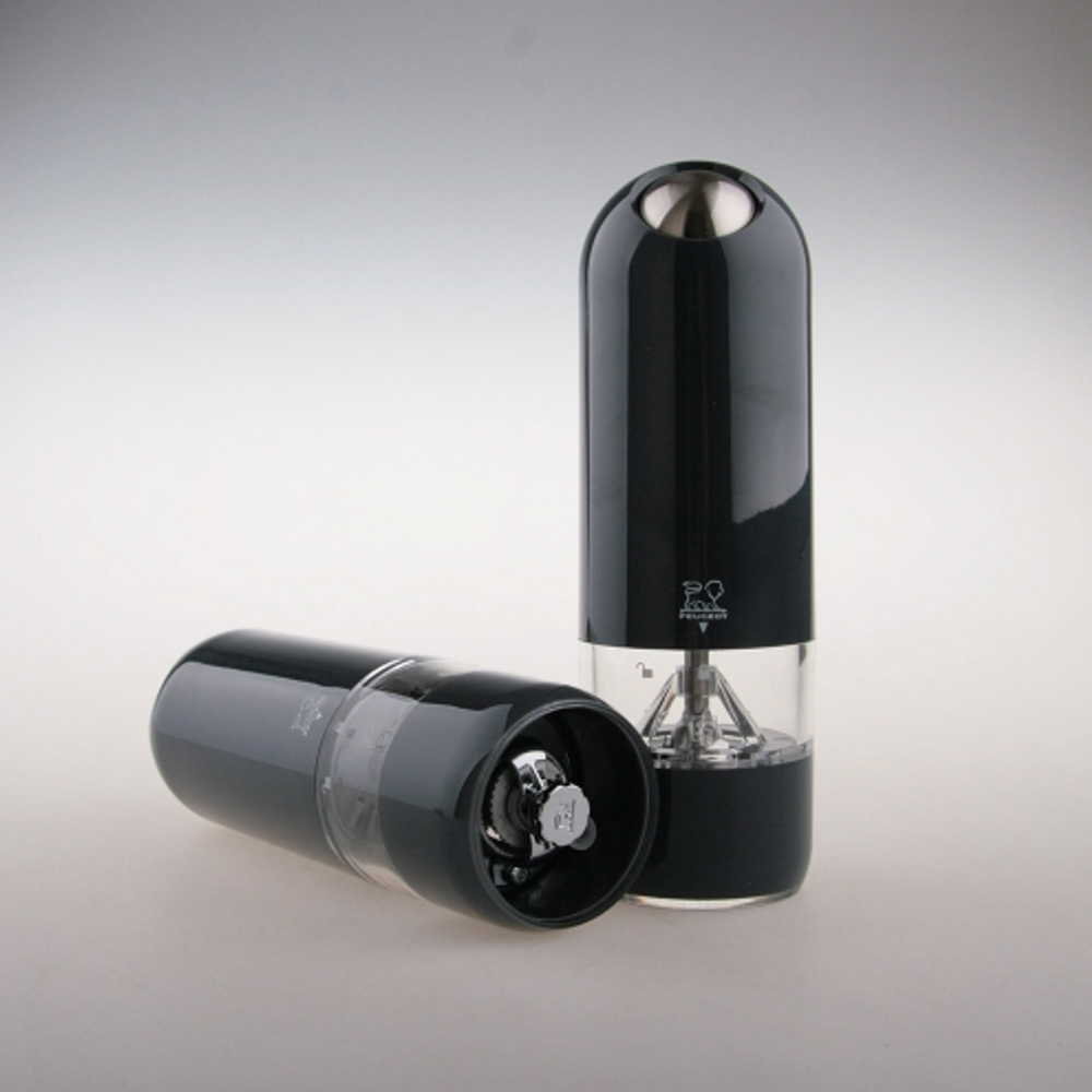 Мельница для соли электрическая 17 см Peugeot Alaska черная Франция вид