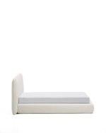 Кровать Martina со съемным чехлом из шенилла цвета экрю 160 x 200