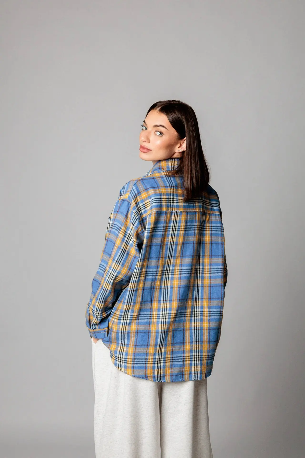 Рубашка женская 1903 синий