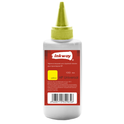 Чернила HP Серия Universal Inkway Yellow 100 мл для струйных принтеров