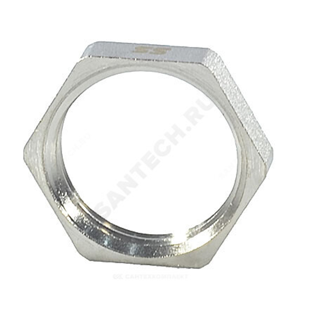 Контргайка латунь никель Ду 40 (1 1/2") ВР SantechSystems