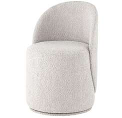 Пуф Loreen вращающийся букле светло-серый