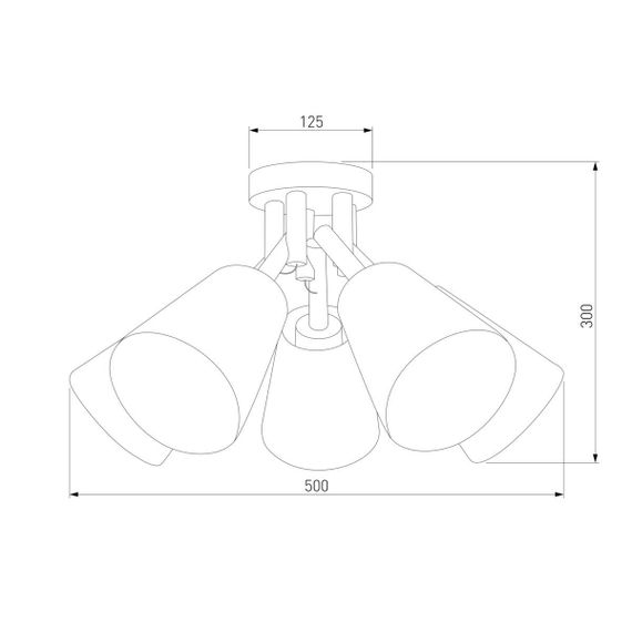 Потолочная люстра TK Lighting 666 Vaio 5