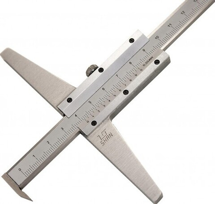 Штангенглубиномер с толщиномером (зацепом) SHAN ШГ 300 мм 351336