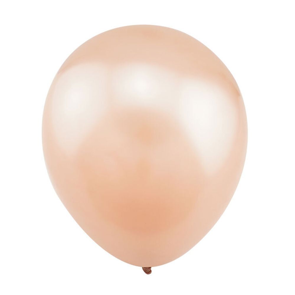Шар (12"/30 см) Розовое золото, Метал 50 шт.