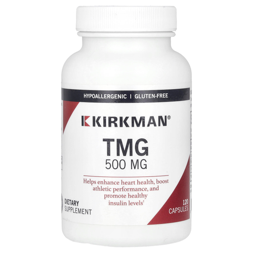Kirkman Labs, триметилглицин (TMG), 500 мг, 120 капсул