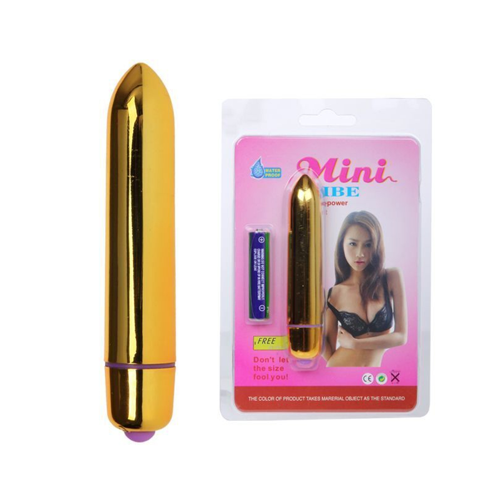 Золотистая водонепроницаемая вибропулька (Цвет: золотистый)