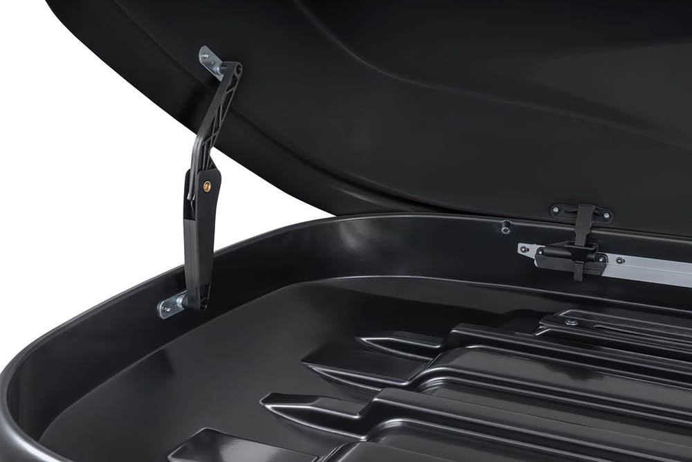 Бокс автомобильный на крышу Pentair PYTHON 450L черный глянец, двусторонний