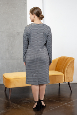 Трикотажное платье 2877АЕА, ромб #201Р052877АЕА