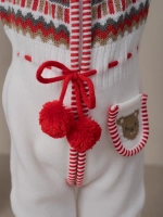 Вязаный комбинезон для новорожденных и малышей на молнии