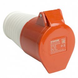 Розетка переносная разборная с заземлением и крышкой Stekker RST 49441