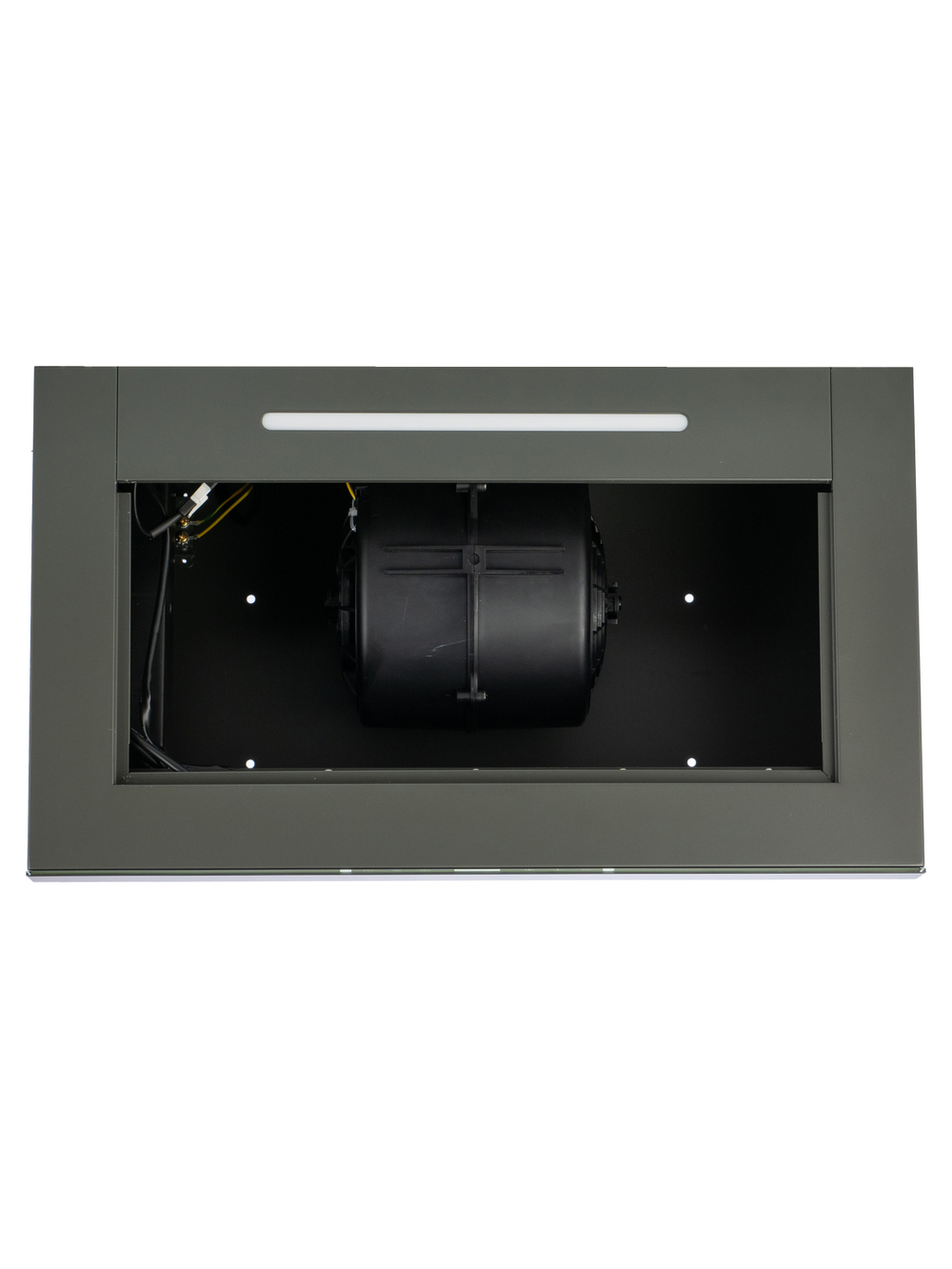 Вытяжка кухонная MACBI Perfa-60G-baf (GREY) серый, D150мм, 1200м3/ч, полновстраиваемая, мотор 230Ватт, стекло 60см, сенсорное управление + управление жестами