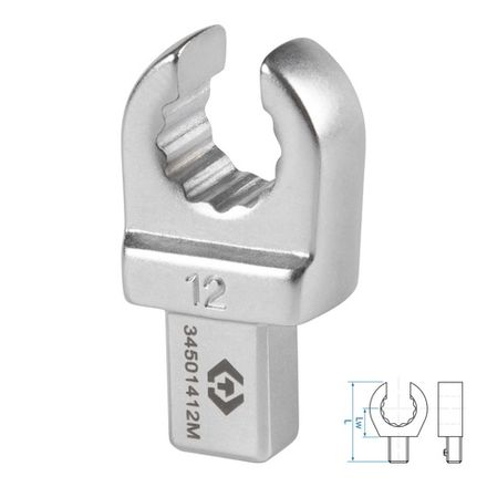 Цена на KING TONY (34501412M) Насадка разрезная серии "FIT", 12 мм, 9х12 мм