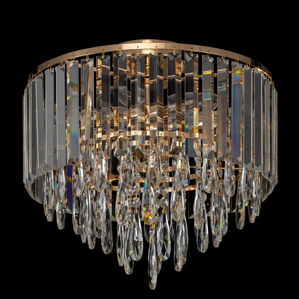 Citilux LEONNA CL320162 Люстра хрустальная Золото