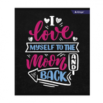 Тетрадь 36л., А5, клетка, Alingar "Never give up", скрепка, мелованный картон (стандарт) , блок офсет, 4 дизайна в пленке т/у