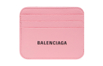 Balenciaga Cash Grained Calfskin Card Holder Regular Women"s Pink