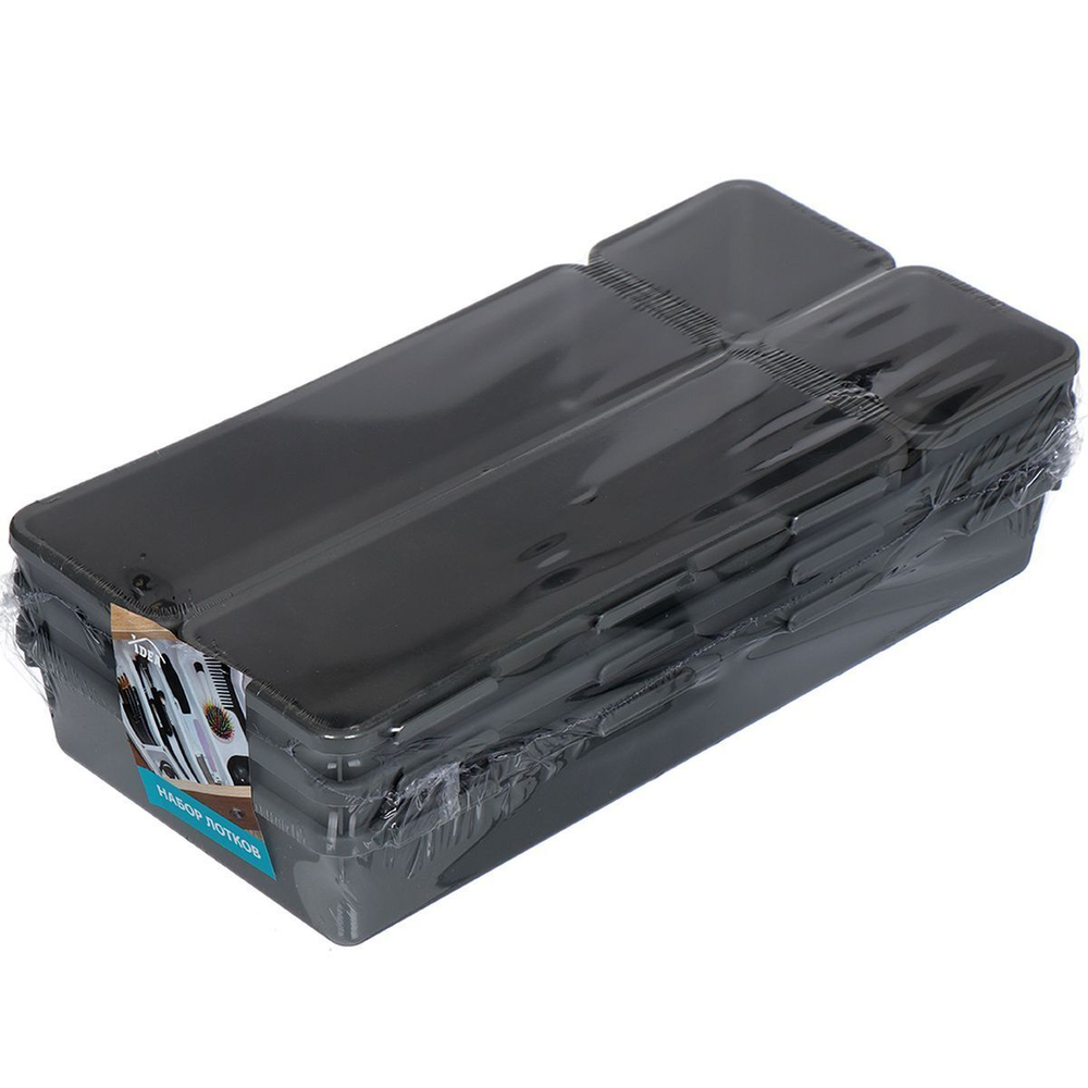 Лоток для столовых приборов графит, Idea, №3, М 1619