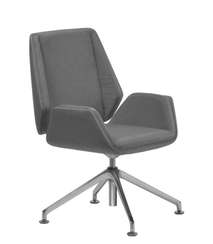 Кресло Siena Chrome B4L серая ткань