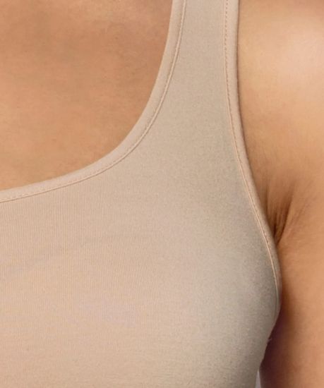 Майка женская Atlantic Basic BLV-198, бежевая