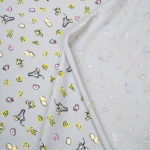 Кулирная гладь с рисунком, 92% хлопок, 8% ПУ(эластан), 175 гр/м2, св.серый/св.зелёный (21232)