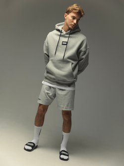 Худи MANTO LABEL OVERSIZE серая