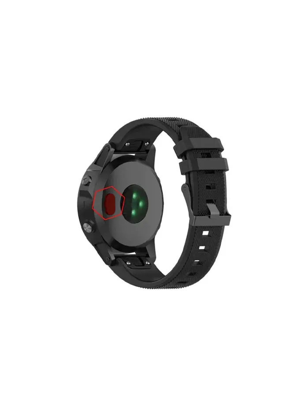 Защитная заглушка зарядного отверстия часов Garmin Fenix, Forerunner, Instinct, Venu, Vivoactive и др. (красная)
