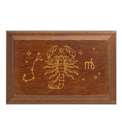 GAEM Art JW-12/06 Шкатулка деревянная «Знак Зодиака - Скорпион»