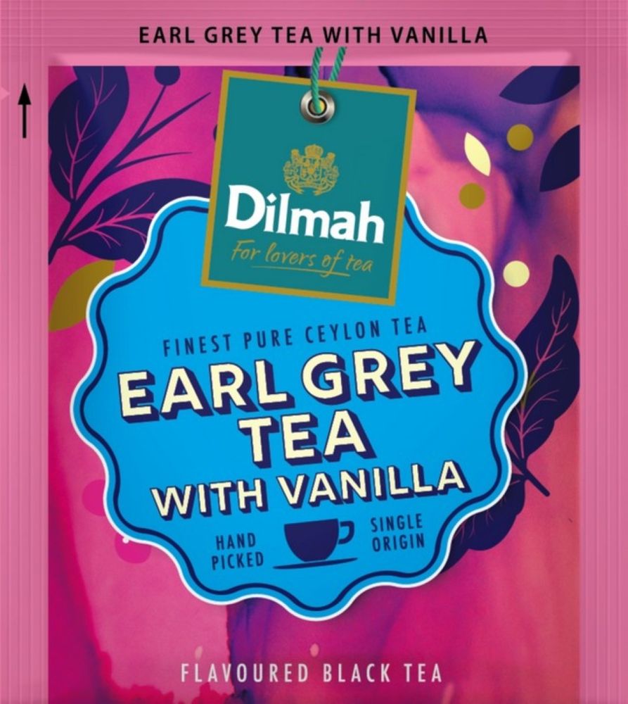 Чай черный Dilmah Ceylon Earl Grey Vanilla 100 пакетиков 2 шт