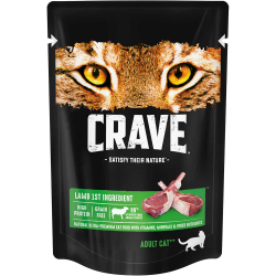 Crave Cat 70г (ягненок) - консервы пауч для кошек