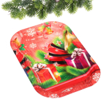 Поднос пластиковый «Новогоднее подарки» 25*17,5см
