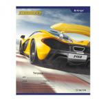 Тетрадь 12л., линия, Alingar, скрепка, блок офсет, 100% белизна, мелованный картон (стандарт), "Off road"