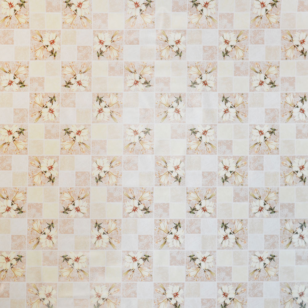 Клеенка столовая DEKORAMA 140см*20м "Лилии в розовом" 118В