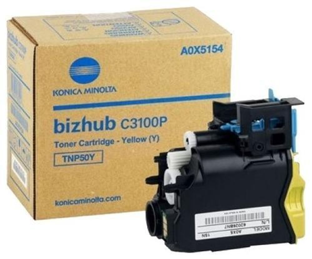 Тонер-картридж Konica-Minolta TNP-50Y bizhub C3100P желтый a0x5254