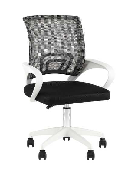 Кресло офисное TopChairs Simple SN черный пластик белый