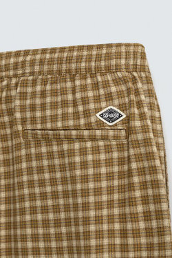 ZARA БРЮКИ BALLOON FIT С ЗАЩИПАМИ, СВЕТЛО-БЕЖЕВЫЙ