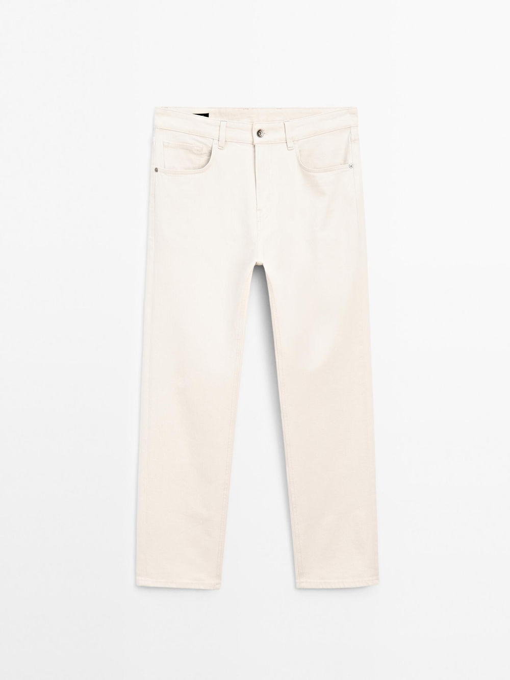 Massimo Dutti Зауженные джинсы, кремовый