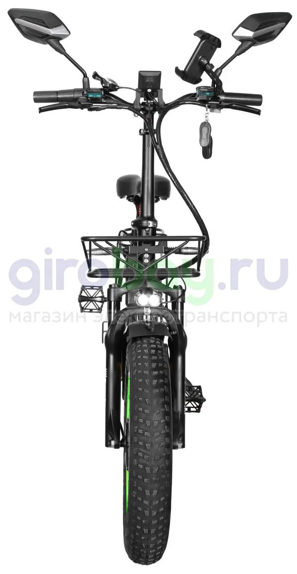 Электровелосипед Syccyba F11 Pro Dual 48V/20Ah (полный привод) - Салатовый обод фото №8