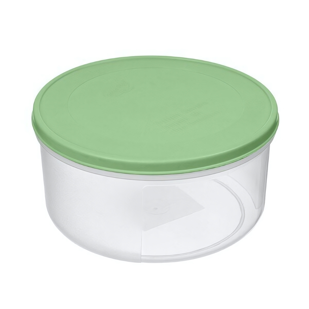 Контейнер для продуктов "Verona" круглый 1л с гибкой крышкой (зеленый)