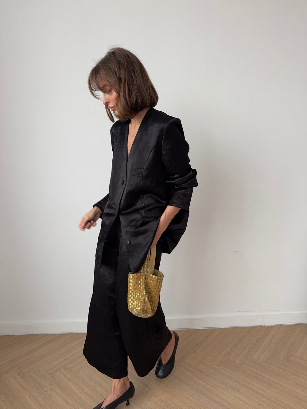 брюки-капри CLEMENT silk