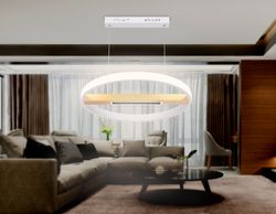 Ambrella Подвесной светодиодный светильник с пультом управления LineTech FL51488