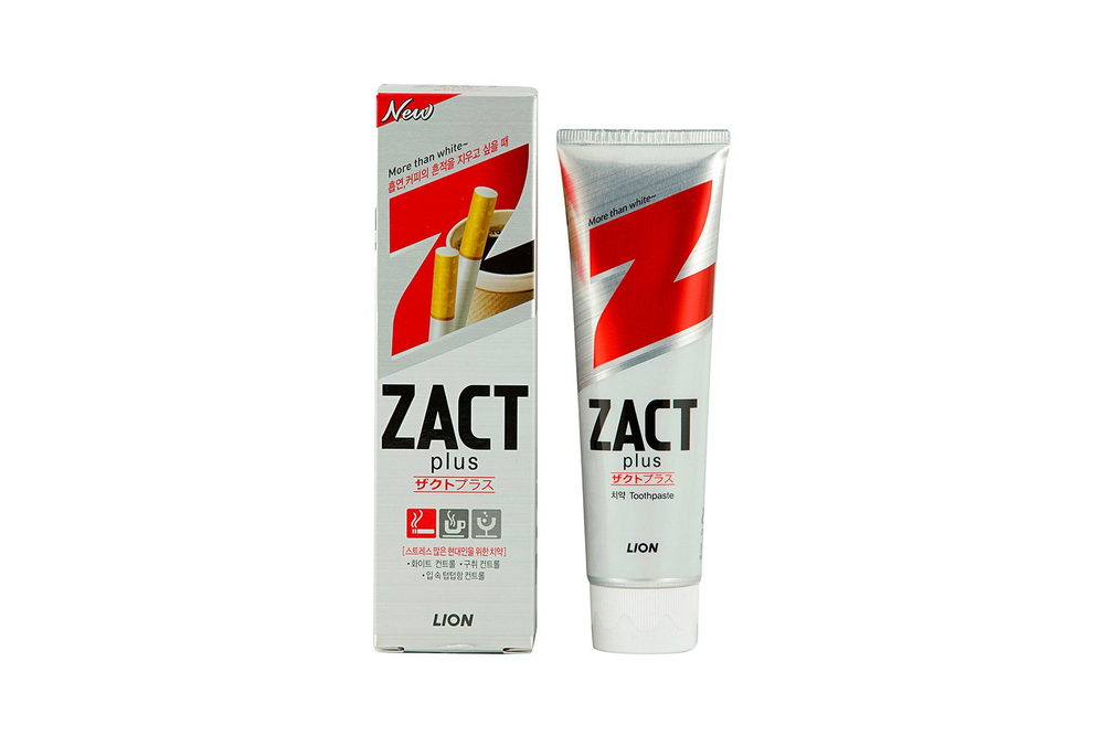 Отбеливающая зубная паста Lion Zact Plus, 150г